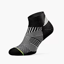 【ROCKAY】Flare 1/4筒運動機能壓縮襪 (多色可選) S Black/Lime