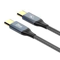 〈iSee〉45W鋁合金PD充電傳輸線2.5米 (IC─CC828) 灰色