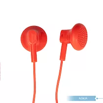 NOKIA 原廠 WH─108 高品質平耳式耳機 (3.5mm) ─ 紅 紅色