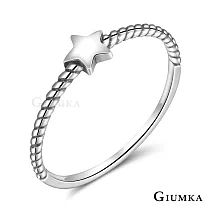 GIUMKA 925純銀戒指尾戒抗過敏心 夜空星星女戒食指戒 單個價格 MRS07018 2 美國圍2號