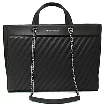 MICHAEL KORS 絎縫皮革托特包─黑色