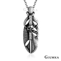 GIUMKA 惡魔撒旦白鋼項鍊 個性潮流短鍊 抗過敏特性 MN08053 50cm 白鋯