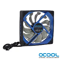 【ALPHACOOL】Susurro 12公分風扇 1700rpm─黑藍