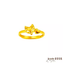 J’code真愛密碼金飾 愛戀狐仙黃金戒指