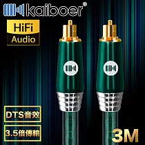 Kaiboer開博爾 高規震撼 數位光纖音源線支援杜比環繞技術 祖母綠/3M