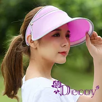 【Decoy】機能透氣*防曬彈性掀蓋遮陽帽 粉