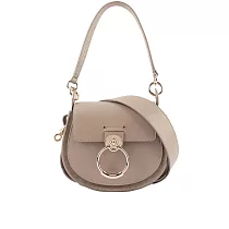 CHLOE’ Tess Small Bag 小牛皮拼麂皮肩背/斜背二用包 (灰色)