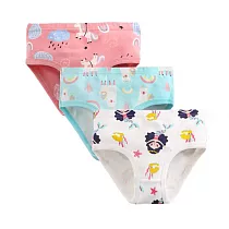 BabyPark 韓國純棉兒童內褲(三件組) 三角褲 女孩內褲 100 小美人魚