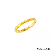 JoveGold漾金飾 曙光黃金戒指─固定圍 國際圍#10