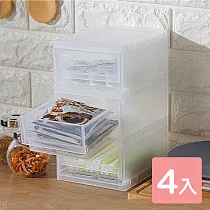 《真心良品》KEYWAY瓦特MINI桌上型3小抽收納盒─4入