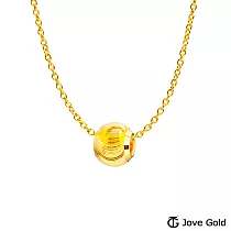 JoveGold漾金飾 棉花糖硬金墜子小珠款 送黃鋼項鍊