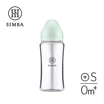 【小獅王辛巴】蘊蜜質金玻璃寬口防脹氣奶瓶270ml─新生專用 綠沐