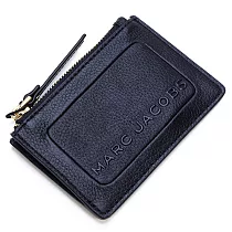 MARC JACOBS 壓印皮革零錢包─黑