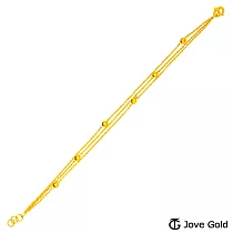 JoveGold漾金飾 浪漫旋律黃金手鍊