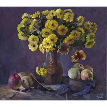 【玲廊滿藝】賴貞吟─Floral Zen XL(拈花系列40)45.5x53.0cm