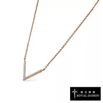 Royal Damon羅亞戴蒙 愛不解釋 項鍊 (玫瑰金) NK898