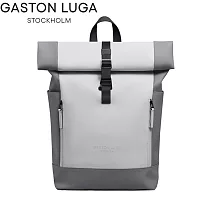 GASTON LUGA Rullen 13吋防水個性後背包 ─ 淺灰色