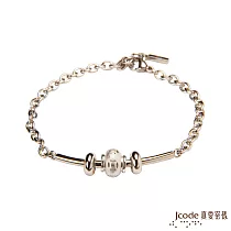 J’code真愛密碼銀飾 錢轉來純銀/白鋼手鍊