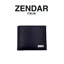 【ZENDAR】限量2折 頂級NAPPA牛皮碳纖維紋8卡皮夾 朱利安系列 全新專櫃展示品(黑色)