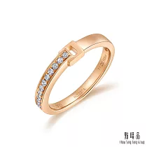 【點睛品】愛情密語 11分 皮帶扣環 18K鑽石戒指(女戒) 13 ─18K玫瑰金