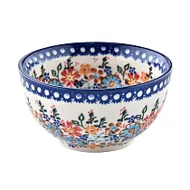 波蘭陶 蔚藍橙光系列 日式飯碗 12cm 波蘭手工製