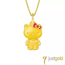 【Just Gold 鎮金店】Lovely Memories 黃金墜子─Kitty(不含鍊)