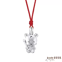 J’code真愛密碼銀飾 小萌佛─三太子純銀墜子 送紅繩