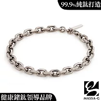 MASSA─G Titanium T01純鈦手鍊(6mm粗) 14─17cm