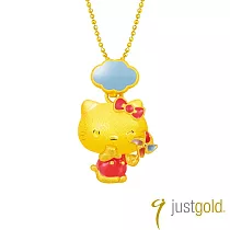 【Just Gold 鎮金店】Hello Kitty 回味童年 純金吊墜─風車(不含鍊)