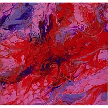 【玲廊滿藝】陳怡蓉 Jenny─奼紫嫣紅15x15cm