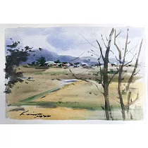 【玲廊滿藝】林國勇─田園風光16x24cm