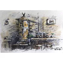 【玲廊滿藝】林國勇─咖啡歲月16x24cm