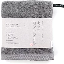 【BARIKATA】日本今治硬漢窄版浴巾 ─ 岩灰色