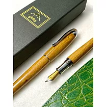 3952老山羊─那魯灣 綠檀木 高清高亮版 雙色書法鋼尖鋼筆