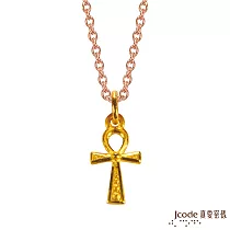 J’code真愛密碼金飾 巨蟹座守護─生命安卡黃金墜子 送白鋼項鍊