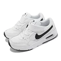 Nike 休閒鞋 Air Max SC PSV 中童 童鞋 白 經典 皮革 魔鬼氈 氣墊 CZ5356─102