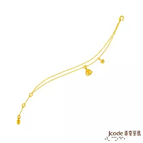 J’code真愛密碼金飾 雙子座─玫瑰黃金手鍊
