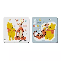 【Disney迪士尼】軟式珪藻土吸水杯墊 珪藻土 杯墊 (2入/組) (10*10*0.5cm) 【收納王妃】 跳跳虎與維尼─方