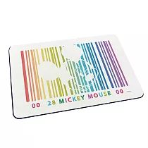 【Disney迪士尼】軟式珪藻土吸水地墊 彩虹系列 珪藻土 地墊 (60*40*0.5cm) 【收納王妃】 彩虹條碼米奇