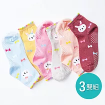 【ONEDER 旺達棉品】 台灣製女童襪 男童襪 短襪 OD─A701~OD─A706 兔子15─18cm(OD─A704*3)