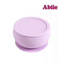 abiie 食光碗─吸盤式矽膠餐碗 甘藍紫
