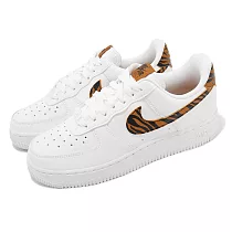 Nike 休閒鞋 Wmns Air Force 1 07 白 虎紋 小白鞋 女鞋 AF1 基本款 DD8959─108