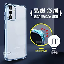 CITY晶鑽彩盾 三星 Samsung Galaxy A13 5G 抗發黃透明殼 氣囊軍規防摔殼 手機殼 (遠峰藍)