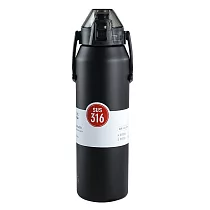 【JP嚴選─捷仕特】日系簡約不銹鋼大容量316保溫瓶─1700ml 橄欖黑