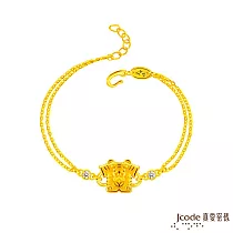 J’code真愛密碼金飾 大甲媽 虎爺小神衣平安符硬金手鍊