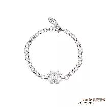 J’code真愛密碼銀飾 大甲媽 虎爺小神衣平安符純銀手鍊(兒童鍊長)