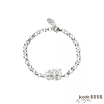 J’code真愛密碼銀飾 大甲媽 平安虎爺純銀手鍊(兒童鍊長)