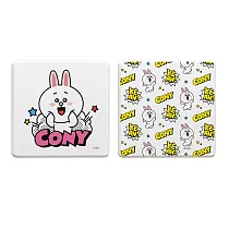 【LINE Friends】珪藻土吸水杯墊 漫畫風 珪藻土 杯墊 熊大 兔兔 (2入/組) (10*10*0.9cm) 漫畫兔兔