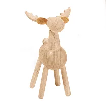 《Philippi》櫸木麋鹿擺飾 | 療癒小物 裝飾品 家飾 ─ 16.5cm