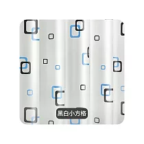 JIAGO 簡約風格防水防霉浴簾 黑白小方格